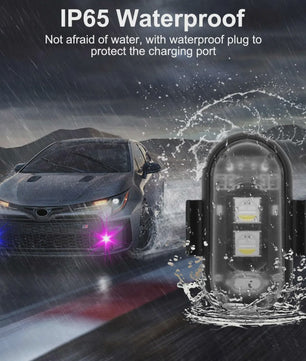 Veelzijdige LED Strobe Anti-Collision Lichten met Afstandsbediening - 8 Kleuren