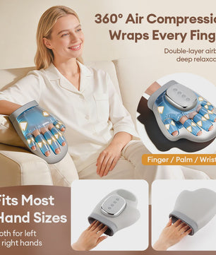 Elektrische Handmassager met Luchtdruk & Vibratie - Ontspan Handen, Polsen & Vingers