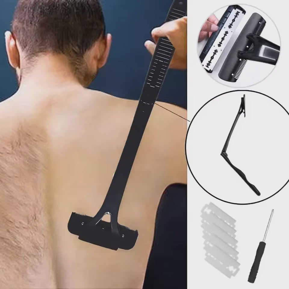 Lange Handgreep Rugschraper & Body Shaver - Verstelbaar & Opvouwbaar