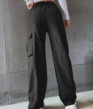 Y2K Cargo Broek Dames - Baggy Fit met Elastische Taille en Retro Stijl