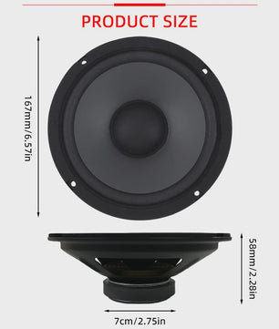 6.5 Inch 600W Coaxiale Autoluidspreker - Universele HiFi Stereo Speaker