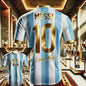 Messi #10 Jubileum T-shirt - Heren, Dames & Kinderen - Sneldrogend