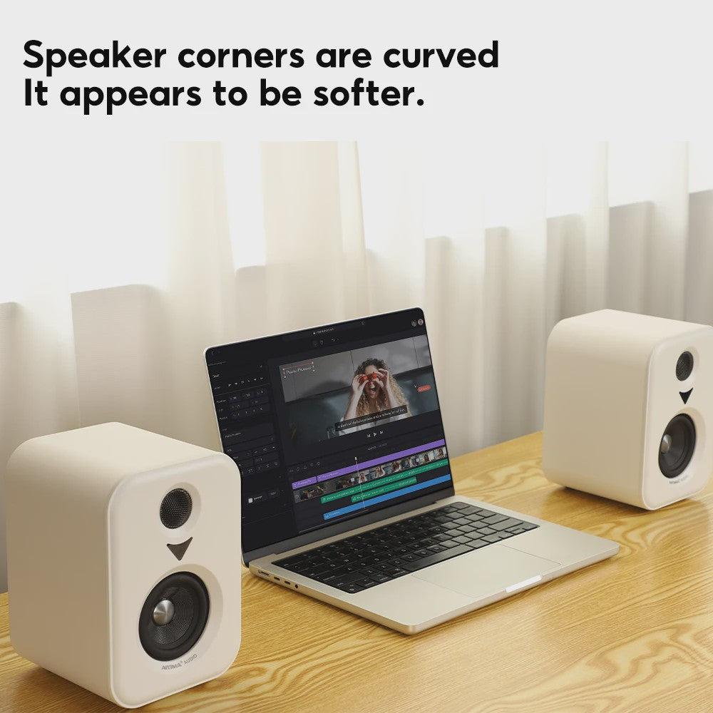 AIYIMA S400 Actieve Boekenplank Luidsprekers - Hifi Studio Monitors met Bluetooth & USB DAC