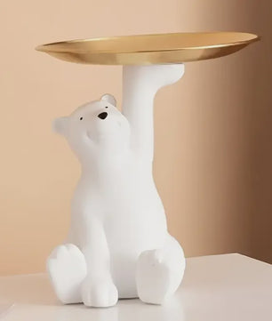 Creatieve Beren Opbergbakje met Plateau - Decoratie & Cadeau