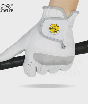 Heren Golfhandschoen: Zacht Microvezel, Ademend & Comfortabel met Magnetische Marker