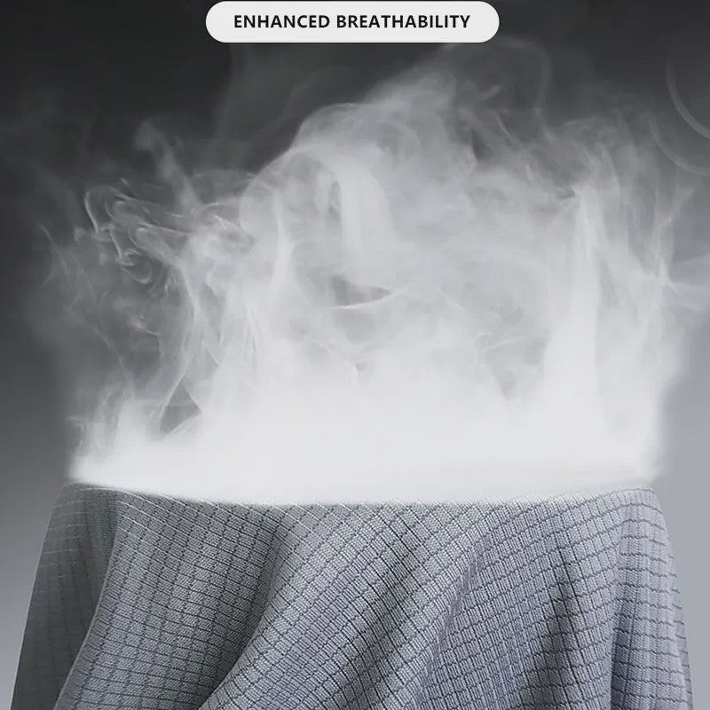 Heren Zomer T-shirt Lange Mouw - Ice Silk, Sneldrogend & Ademend voor Sport & Outdoor