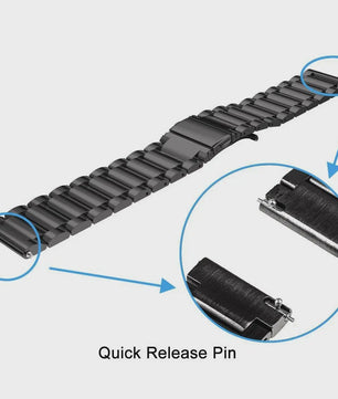 RVS Horlogeband Vervanging voor Huawei Watch GT 2/3 Pro, Watch 4 - 20/22mm