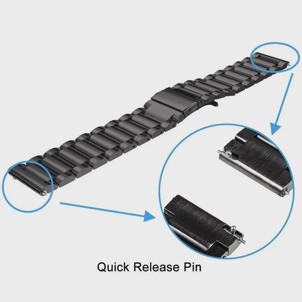 RVS Horlogeband Vervanging voor Huawei Watch GT 2/3 Pro, Watch 4 - 20/22mm