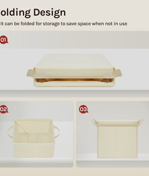 Opvouwbare Opbergbox met Deksel - Set van 3 of 5 - Stoffen Organizer voor Kleding en Speelgoed