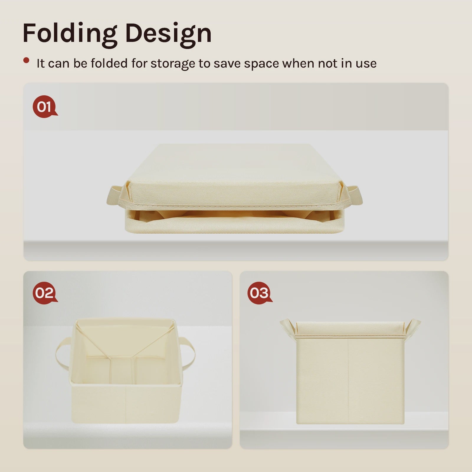 Opvouwbare Opbergbox met Deksel - Set van 3 of 5 - Stoffen Organizer voor Kleding en Speelgoed