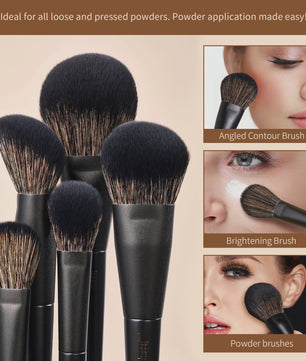 Jessup 14-delige Make-up Kwasten Set: Compleet voor Foundation, Oogschaduw & Contour