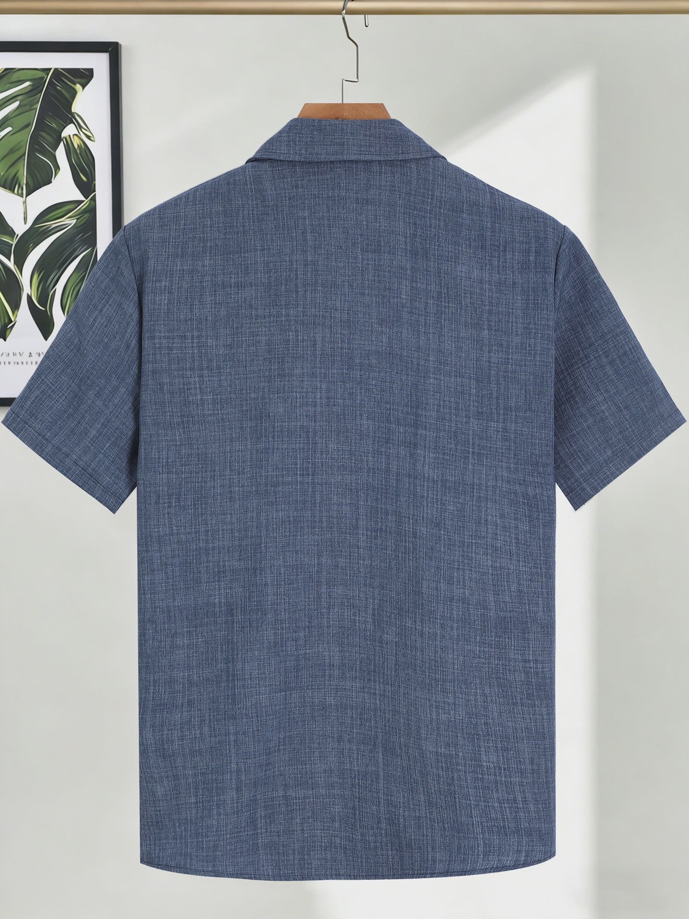 Casual Linnen Look Korte Mouw Shirt Heren - Zomerse Stijl