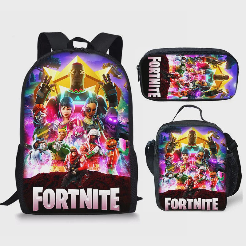 Fortnite Schooltas Set: Rugzak, Pennenhouder & Lunchtas voor Kinderen