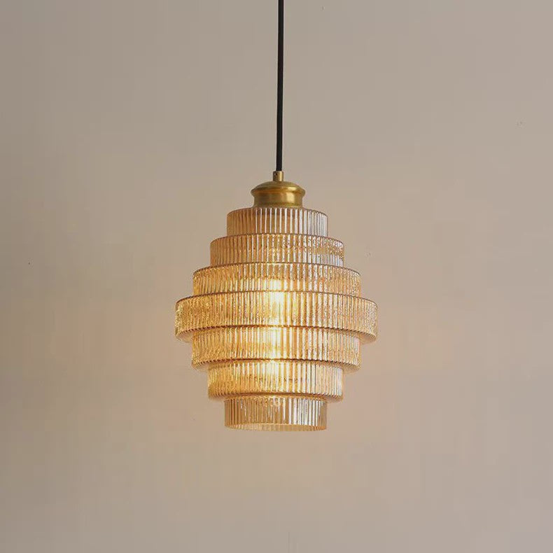 Nordic Retro Luxe Glazen Hanglamp - Sfeervolle Verlichting voor Bar, Slaapkamer & Eetkamer