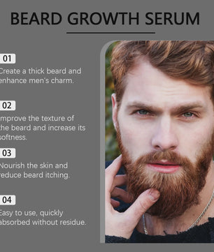 East Moon Baardgroei Serum Set: Stimuleert Groei, Versterkt Wortels & Verzacht Huid