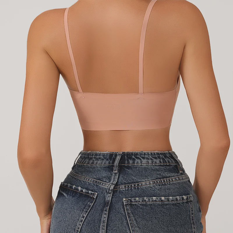 Naadloze Push-Up BH met IJszijde - Comfortabele Crop Top Stijl