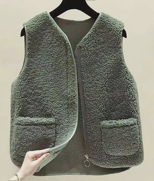 Heren Vest Lamswol Fleece - Warm & Stijlvol voor Herfst/Winter