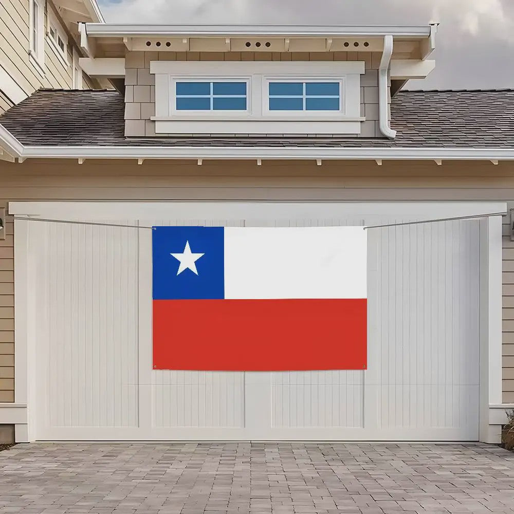Chileense Vlag Wandkleed - HD Print, Decoratie voor Kamer, Feest, Buiten