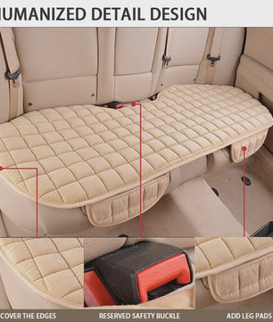 Universele Winter Pluche Autostoelhoes - Warm, Zacht & Antislip Stoelbeschermer