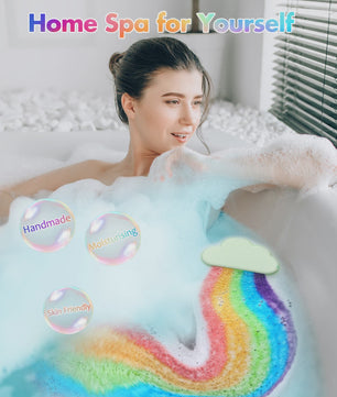 Blue Ocean Regenboog Bruisballen: Kleurrijk Badplezier met Verrassing - Perfect Cadeau voor Kinderen