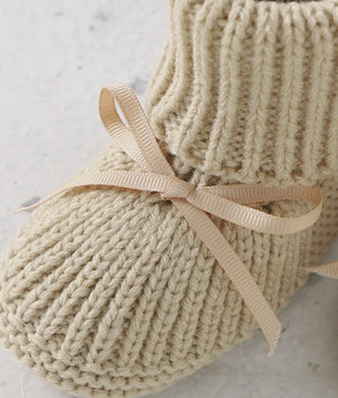 Babyschoentjes Gebreid - Zachte Toddler Schoentjes met Strik - 0-18 Maanden