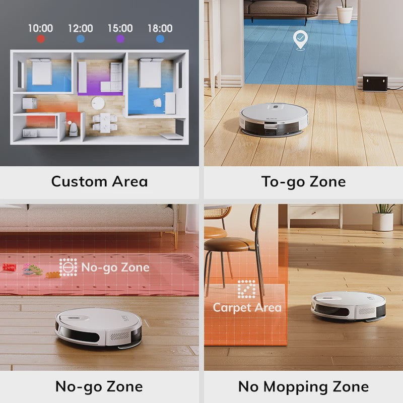 ILIFE V20 Robotstofzuiger: Krachtige 5000Pa zuigkracht, slimme LiDAR navigatie & app bediening