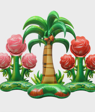 Grote 4D Folieballonnen Leeuw & Giraf - Jungle Safari Thema Verjaardag Feestdecoratie Kinderen