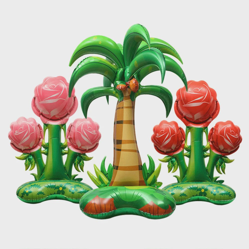 Grote 4D Folieballonnen Leeuw & Giraf - Jungle Safari Thema Verjaardag Feestdecoratie Kinderen