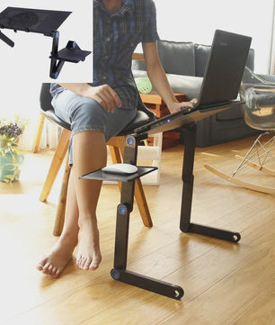 Verstelbaar Laptoptafel Bureau met Muisplank - Ergonomisch & Draagbaar