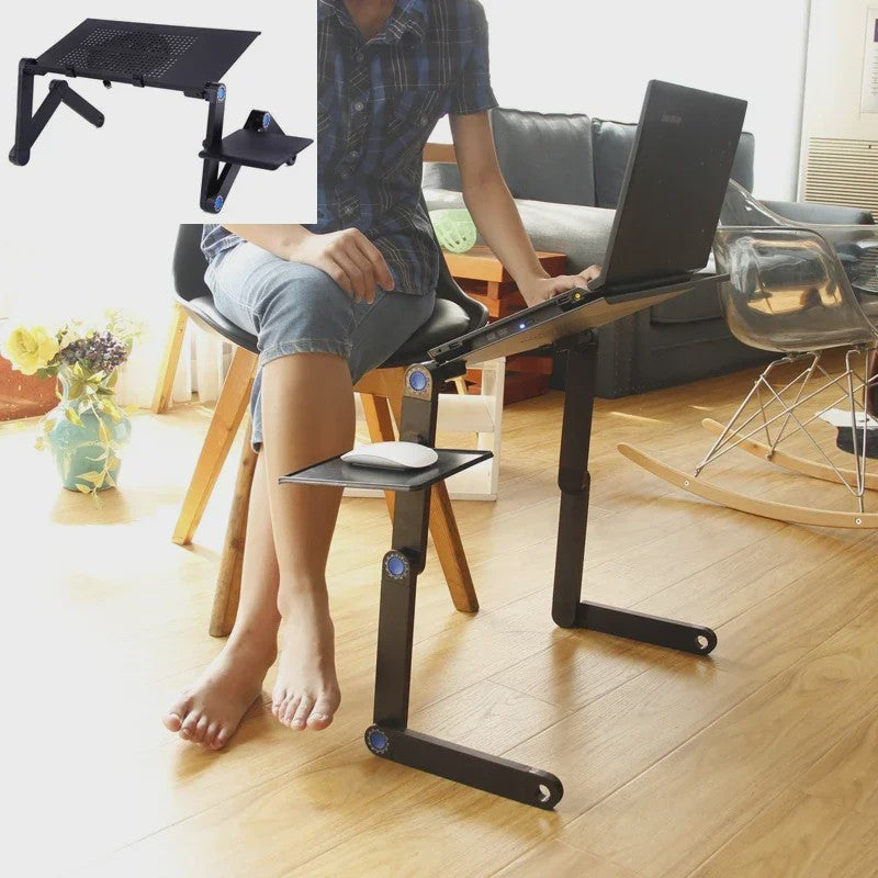 Verstelbaar Laptoptafel Bureau met Muisplank - Ergonomisch & Draagbaar