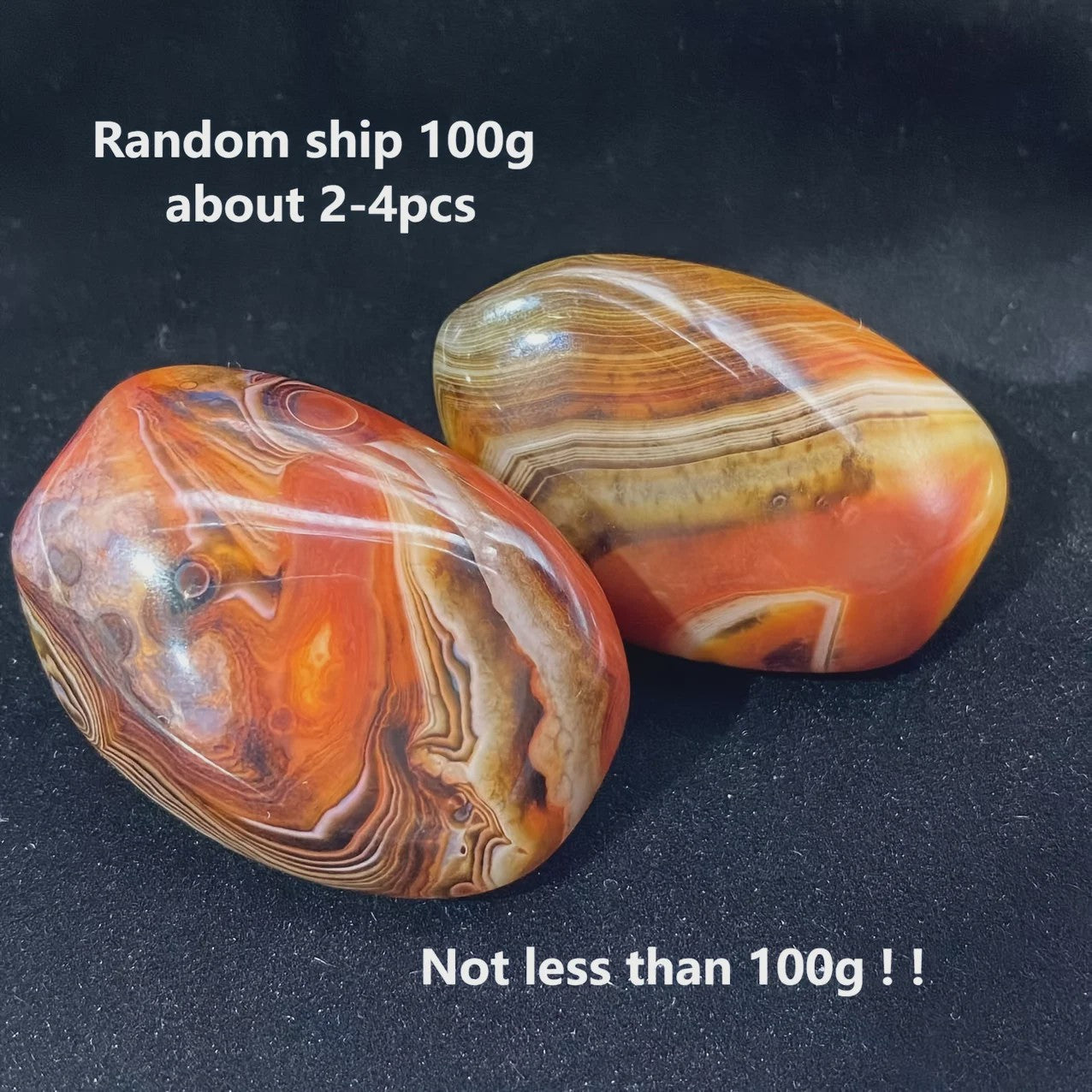 Natuurlijke Sardonyx Agate Palmsteen - Gepolijste Helende Kristal voor Hand & Energie