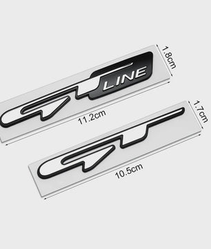 3D GT Line Embleem Badge Sticker - Stijlvolle Auto Accessoire voor Peugeot & Kia
