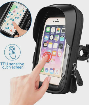 Waterdichte Fiets Telefoonhouder met Touchscreen voor Handlebar (tot 6.4 inch)