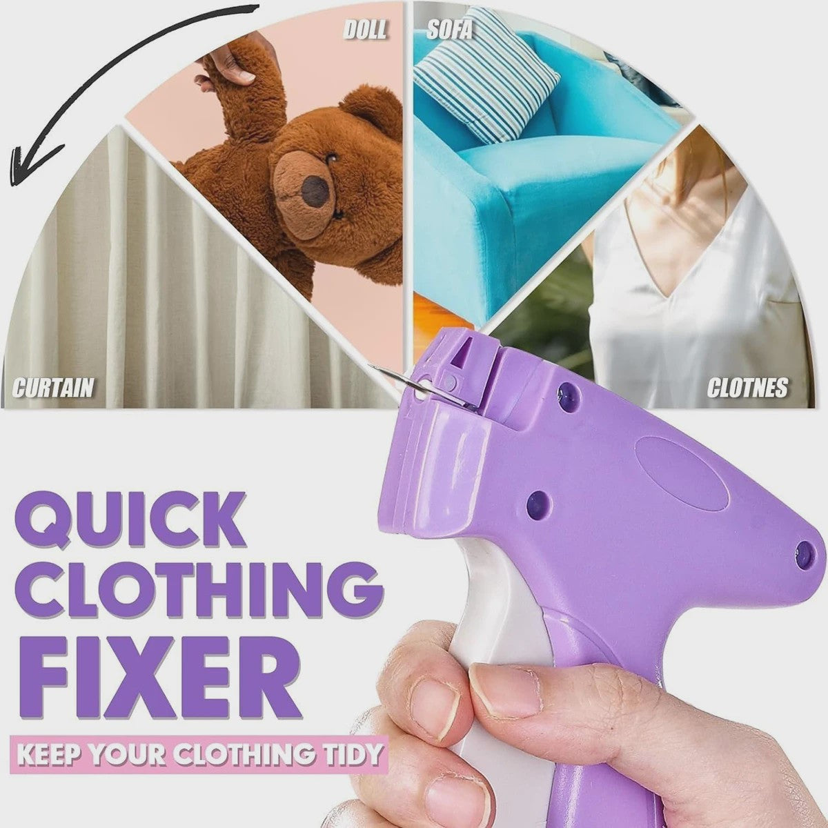 Mini Kleding Tagging Gun - Snelle Kleding Fixer met Fijne Naald
