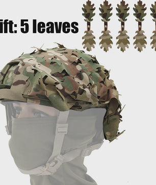 Tactische FAST Helm Cover met Laser Cutting 3D Camouflage - Jacht & Outdoor Accessoires