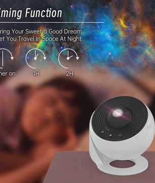Galaxy Projector Sterrenhemel Lamp - 360° Draaibaar Planetarium voor Kinderkamer & Feestelijke Decoratie