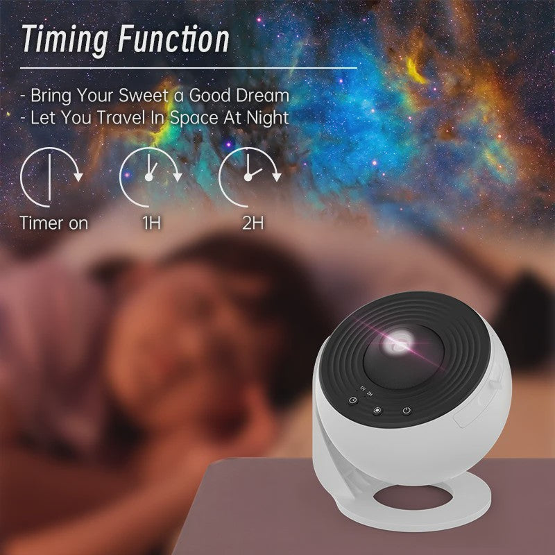 Galaxy Projector Sterrenhemel Lamp - 360° Draaibaar Planetarium voor Kinderkamer & Feestelijke Decoratie
