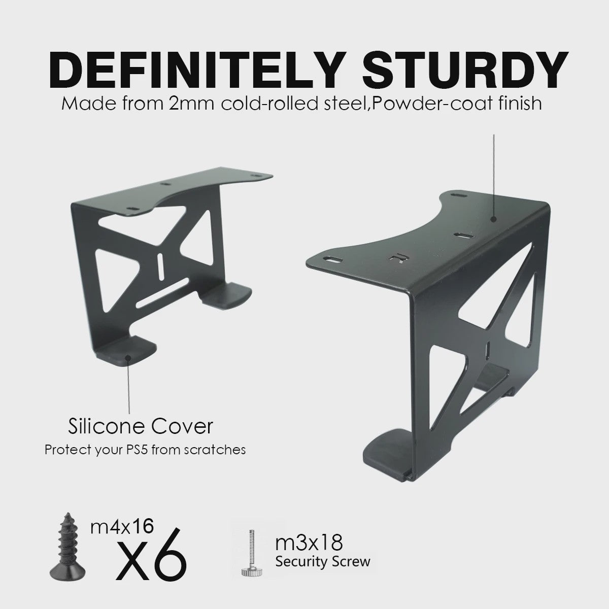 Monzlteck Onder Bureau Houder voor PS5 & PS5 Slim - Stealth Mount Console Bevestiging