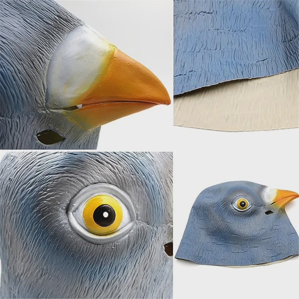 Grappig Duivenmasker - Vogelkop Kostuum voor Feestjes & Halloween