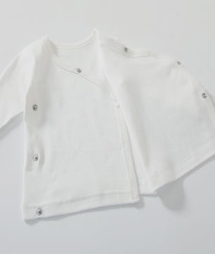 Newborn Baby Kimono Shirt Lange Mouw 100% Katoen - Makkelijk Aan & Uit