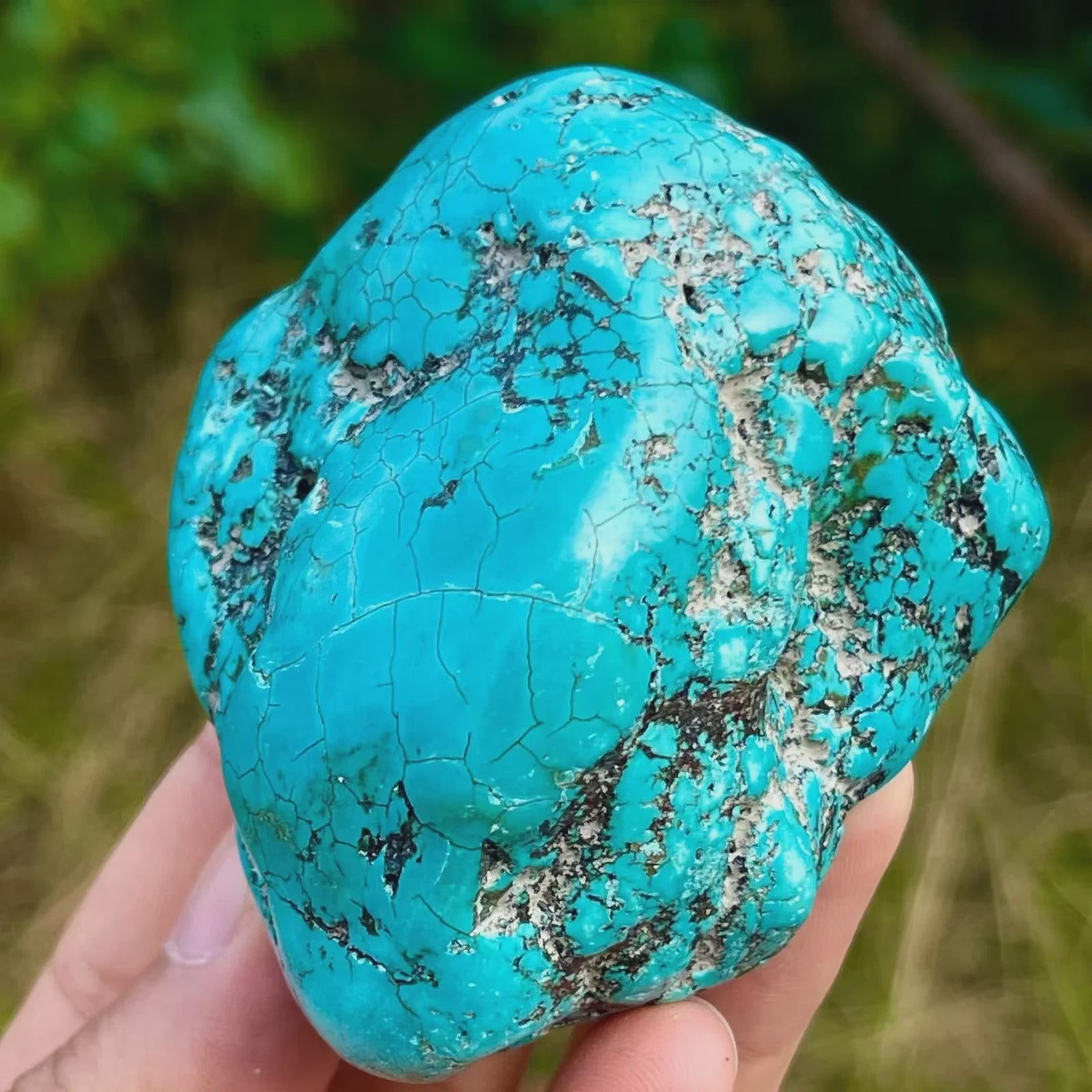 Ruwe Turquoise Kristal - Natuurlijke Energie Steen voor Healing en Decoratie