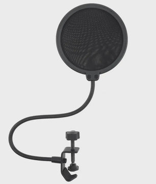 Dubbellaags Microfoon Pop Filter met Flexibele Zwanenhals voor Studio Opnames
