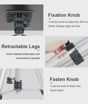Verstelbare Projector Tripod Stand met Draagtas - Aluminium, Draagbaar