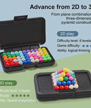 3D Puzzel Spel met 200 Uitdagingen - Educatief STEM Breinbreker Cadeau voor Kinderen