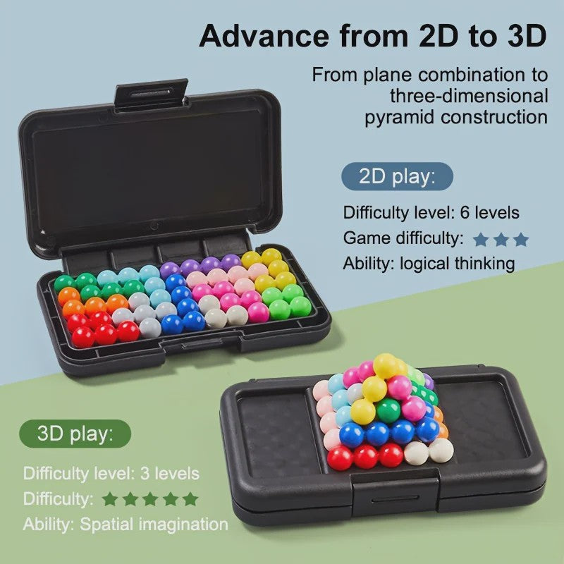 3D Puzzel Spel met 200 Uitdagingen - Educatief STEM Breinbreker Cadeau voor Kinderen