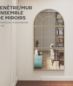 Boogvormige Raam Spiegel Set - 3 Delig - Metalen Frame - Woonkamer & Slaapkamer Decoratie