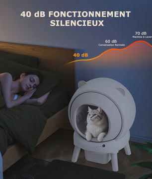 Automatisch Zelfreinigende Kattenbak - Grote Capaciteit, WiFi & App Bediening