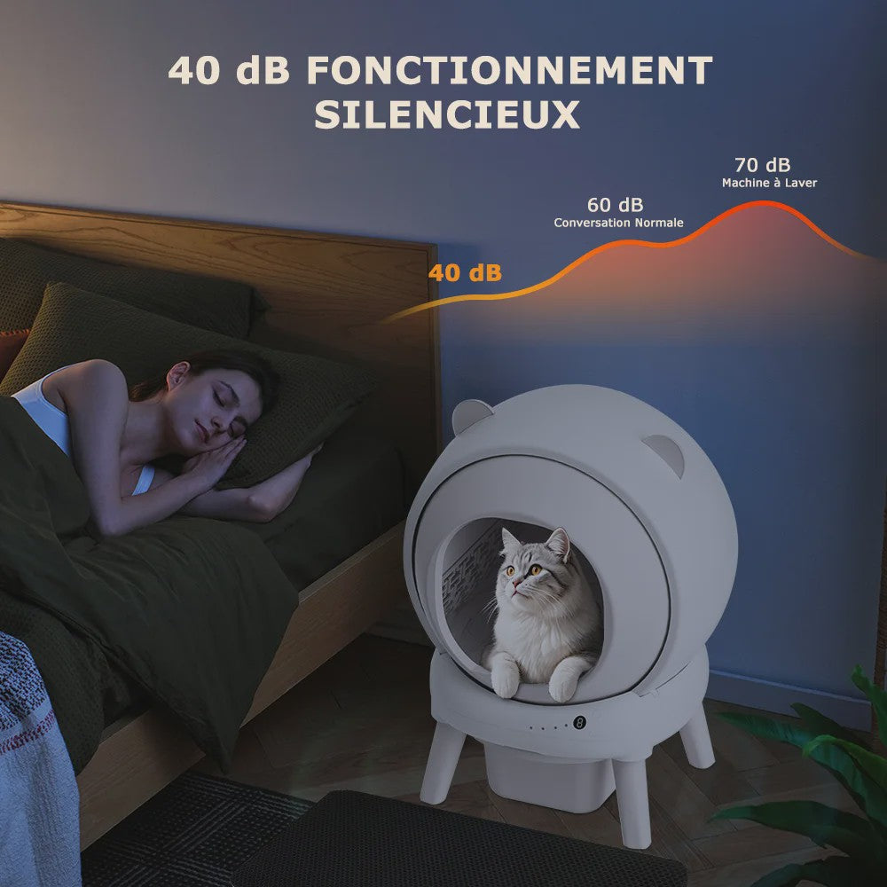 Automatisch Zelfreinigende Kattenbak - Grote Capaciteit, WiFi & App Bediening