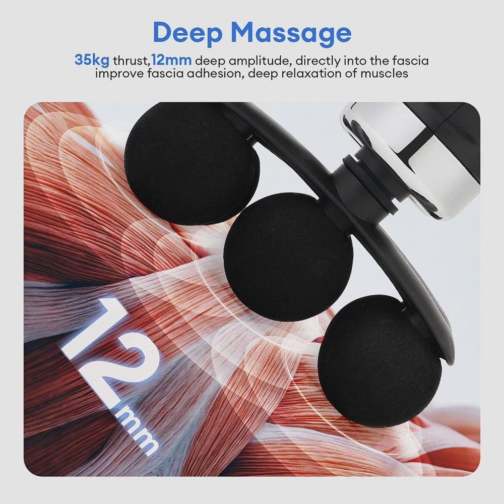 Professionele Massage Gun met 6 Koppen: Diepe Weefsel Vibratiemassage voor Herstel