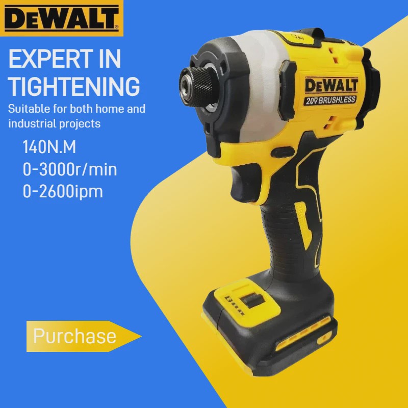 DeWalt DCF850 20V Brushless Accu Klopboormachine - Krachtige Impact Schroevendraaier